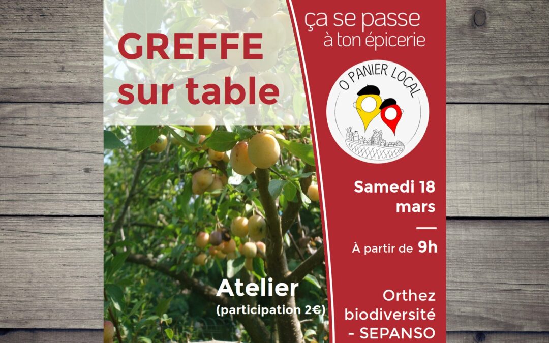 atelier greffe sur table samedi 18 mars à partir de 9h o panier local à Orthez
