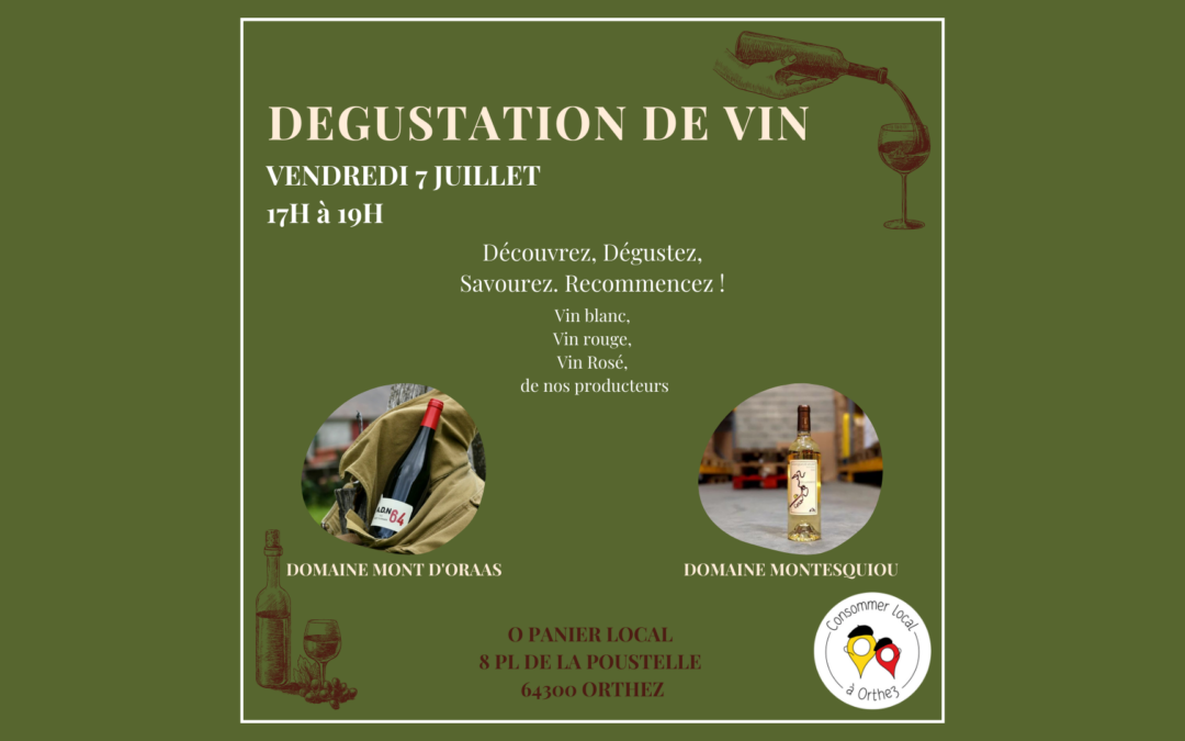 Dégustation de vins régionaux